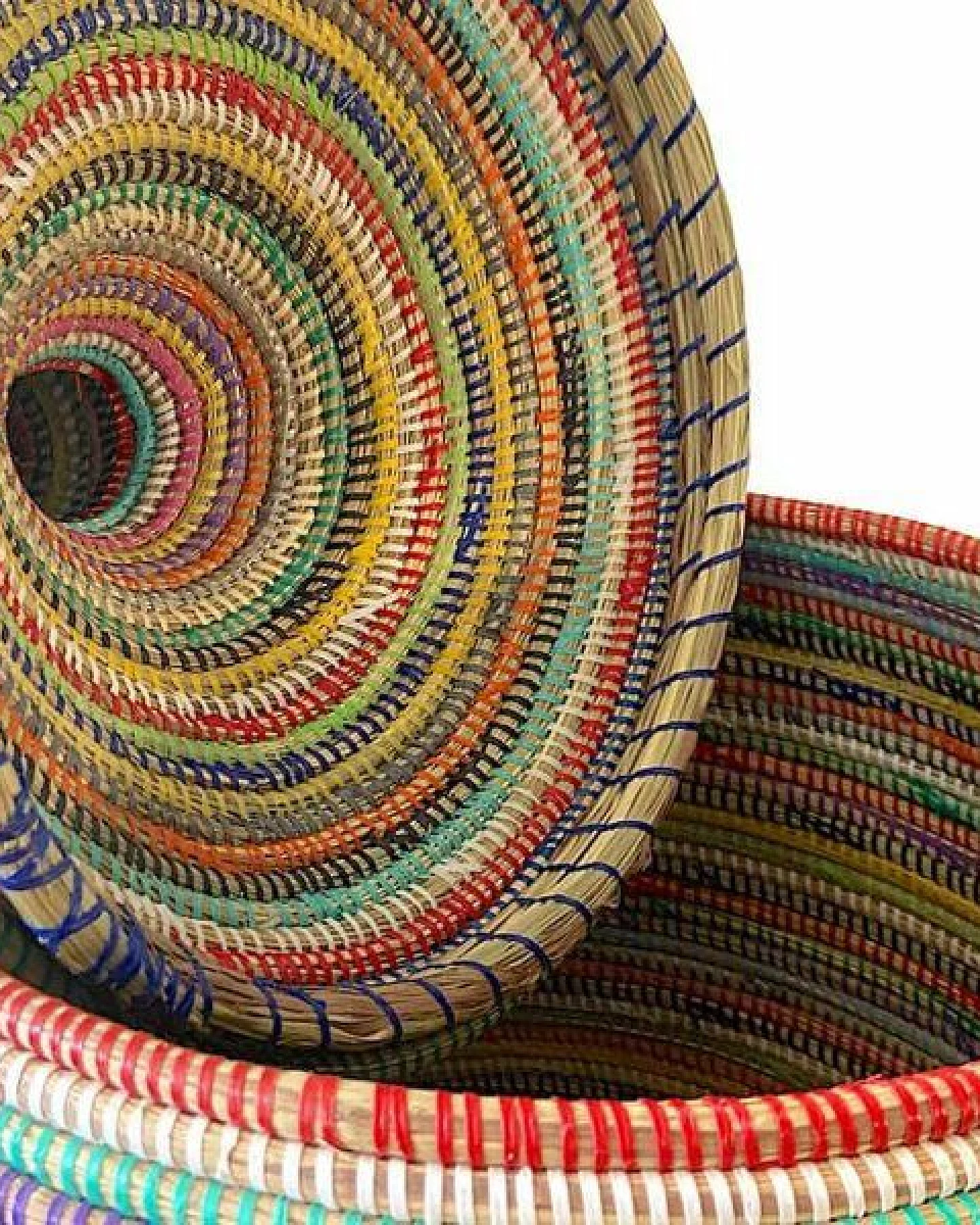 SWANE-Design Afrikanischer Wäschekorb - Stripes Bunt - S/M/L/XL/XXL – Ansicht 2