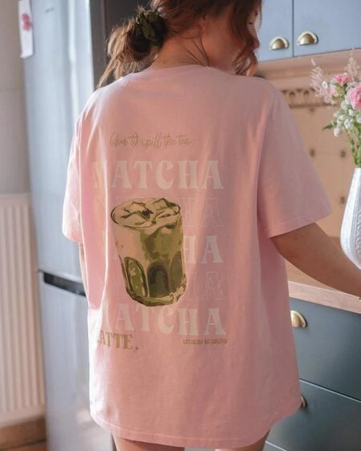 LITSCHI DESIGNS MATCHA SHIRT