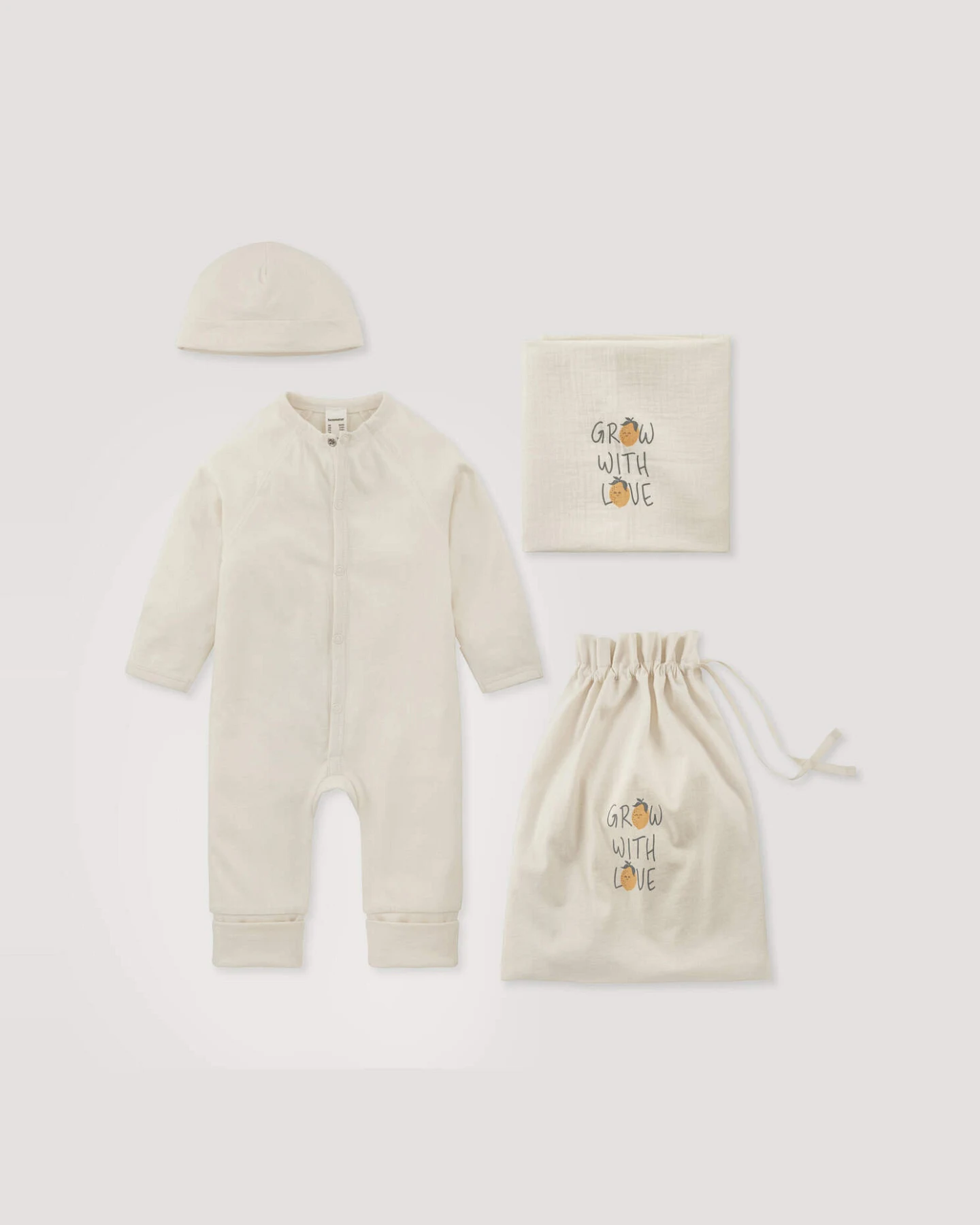 hessnatur Baby Erstausstattung Newborn im Set aus Bio-Baumwolle - orange - Größe 50/56 – Ansicht 2