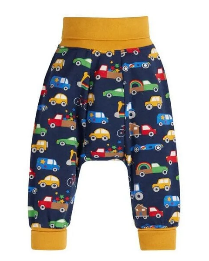 Frugi Pumphose Fahrzeuge Rainbow Wheels