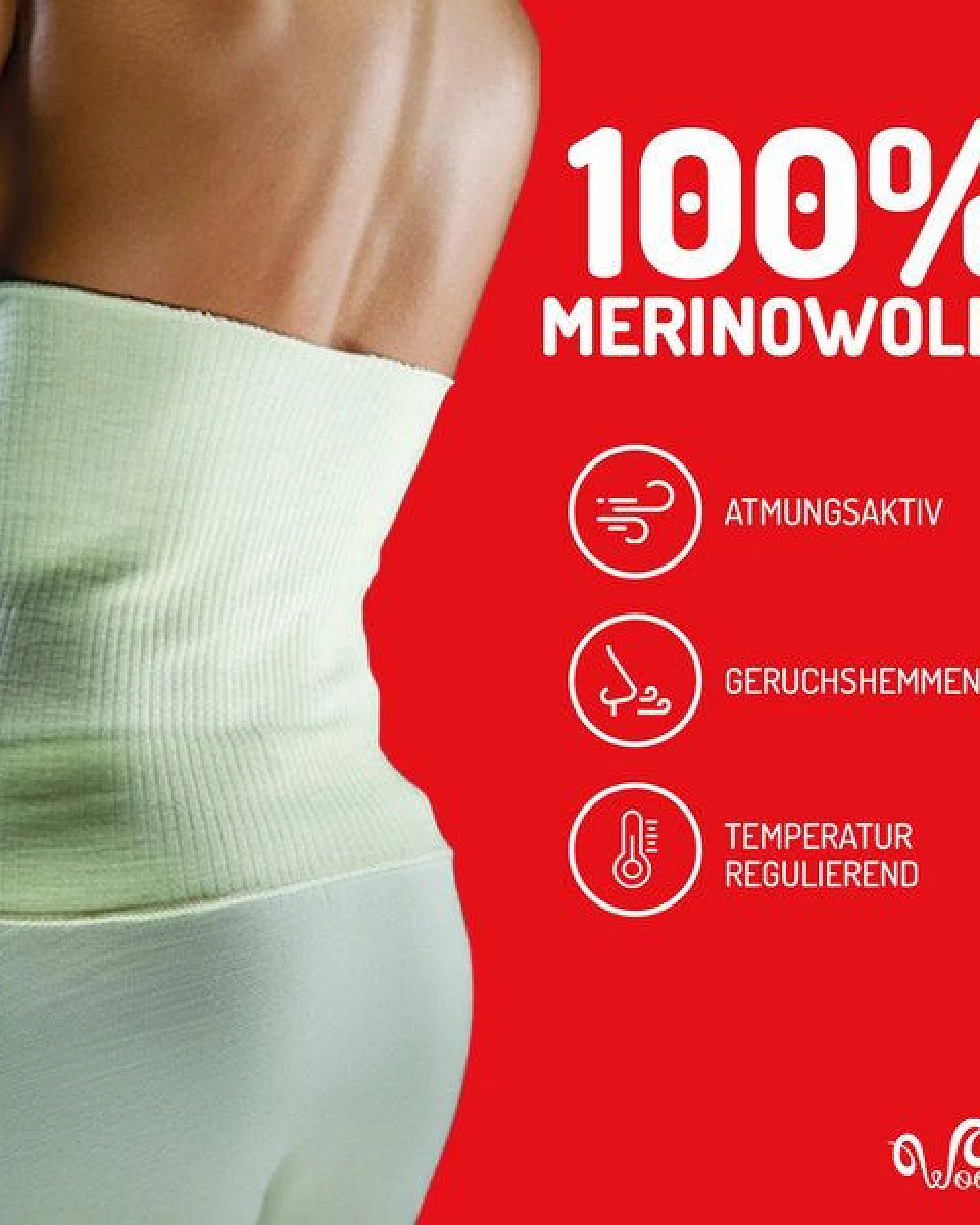 Woolona Nierenwärmer aus 100% Merinowolle – Ansicht 3