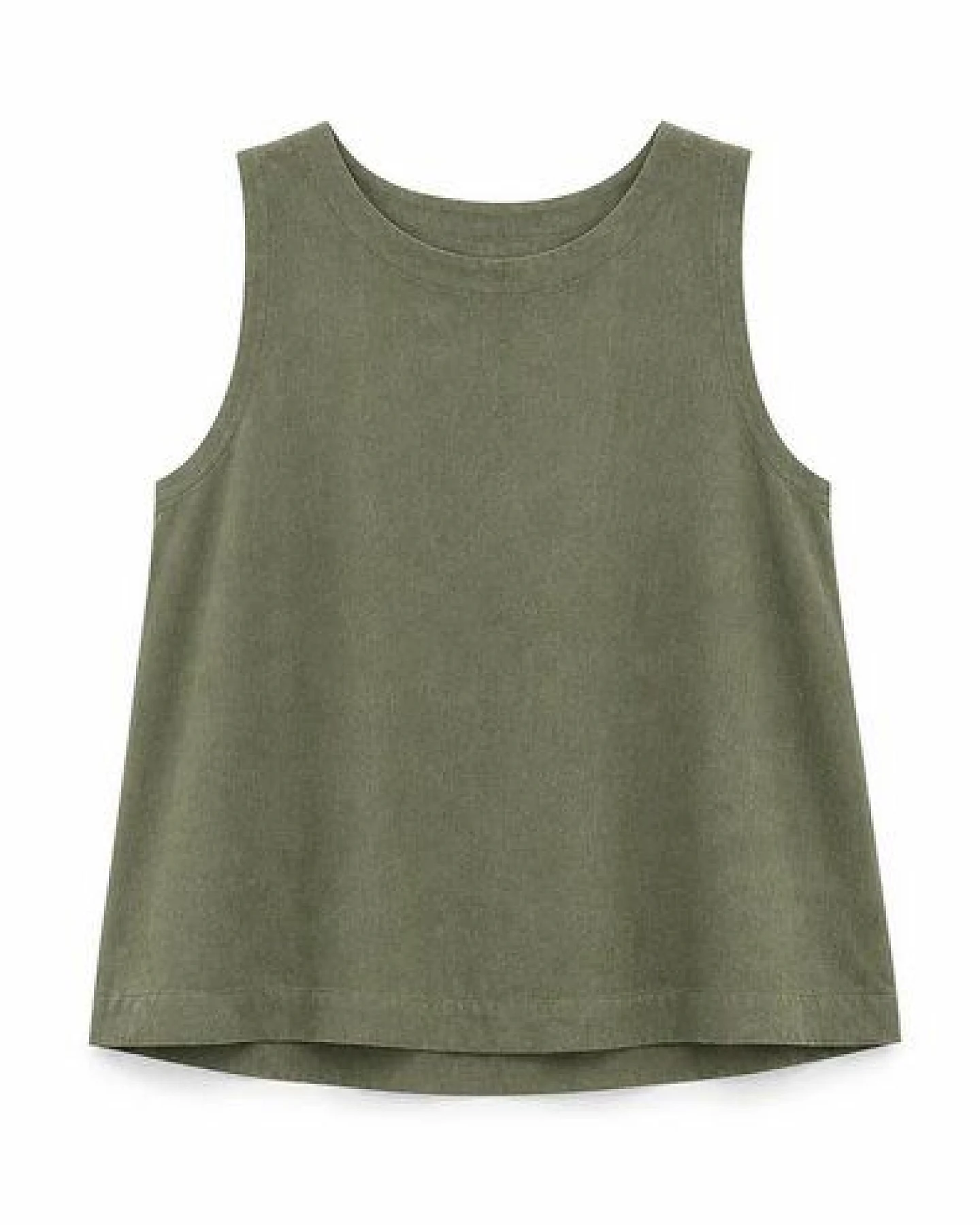 Movesgood Boxy Tencel-Leinen-Tank Top Modell: Nory – Ansicht 2