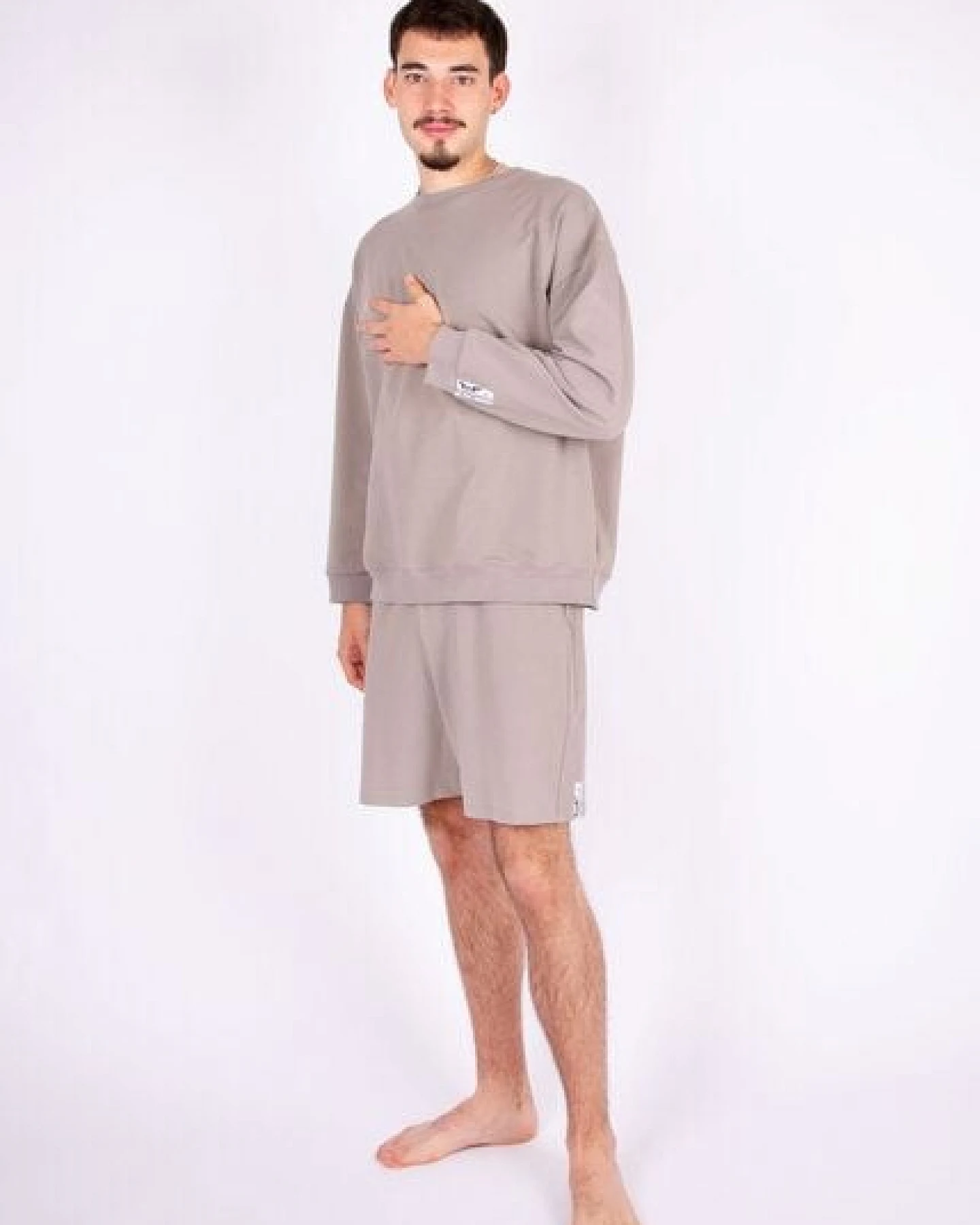 ÆVRIL Unisex Sweatshirt // Dolphin Grey // Bio-Baumwolle – Ansicht 2