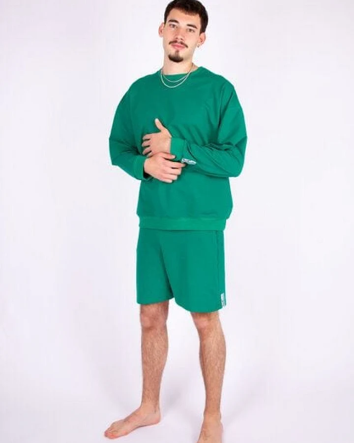 ÆVRIL Unisex Sweatshirt // Emerald Green // Bio-Baumwolle