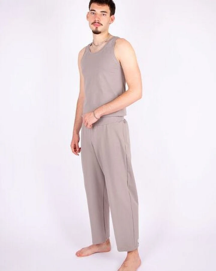 ÆVRIL Unisex Yogahose // Dolphin Grey // Bio-Baumwolle
