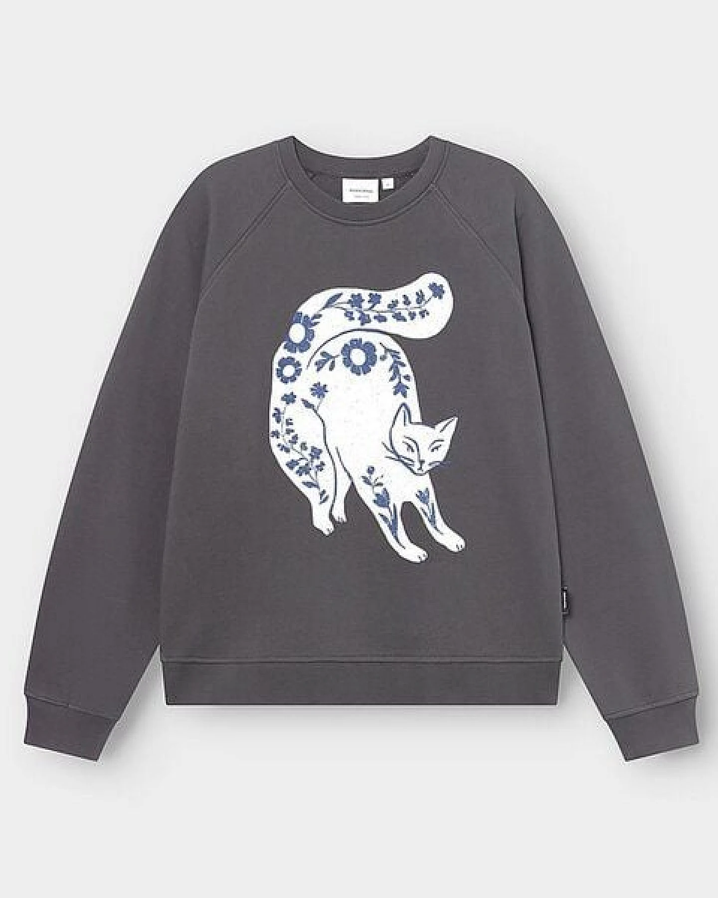 DEDICATED Ystad Flower Cat Damen Sweatshirt – Ansicht 2