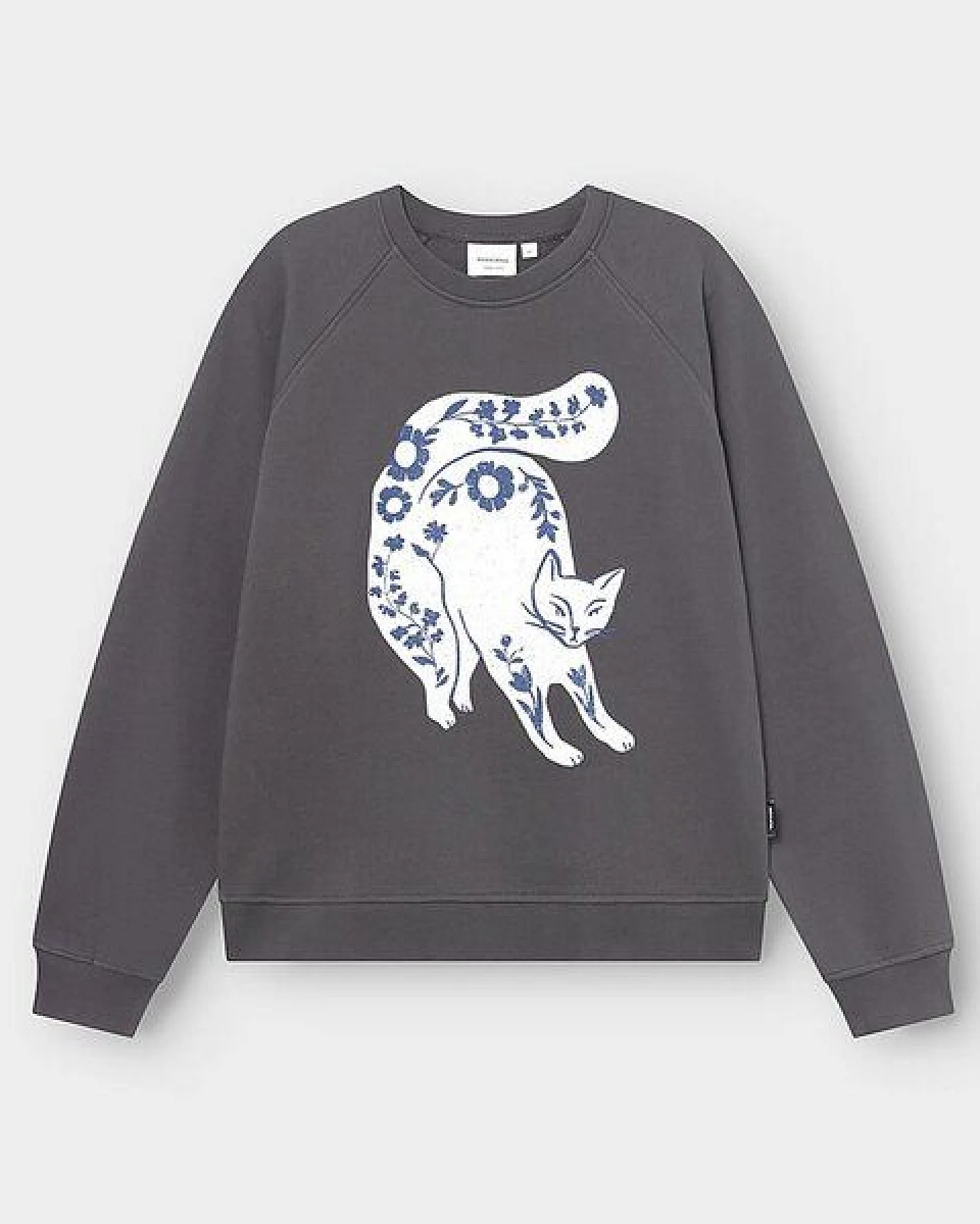 DEDICATED Ystad Flower Cat Damen Sweatshirt – Ansicht 2