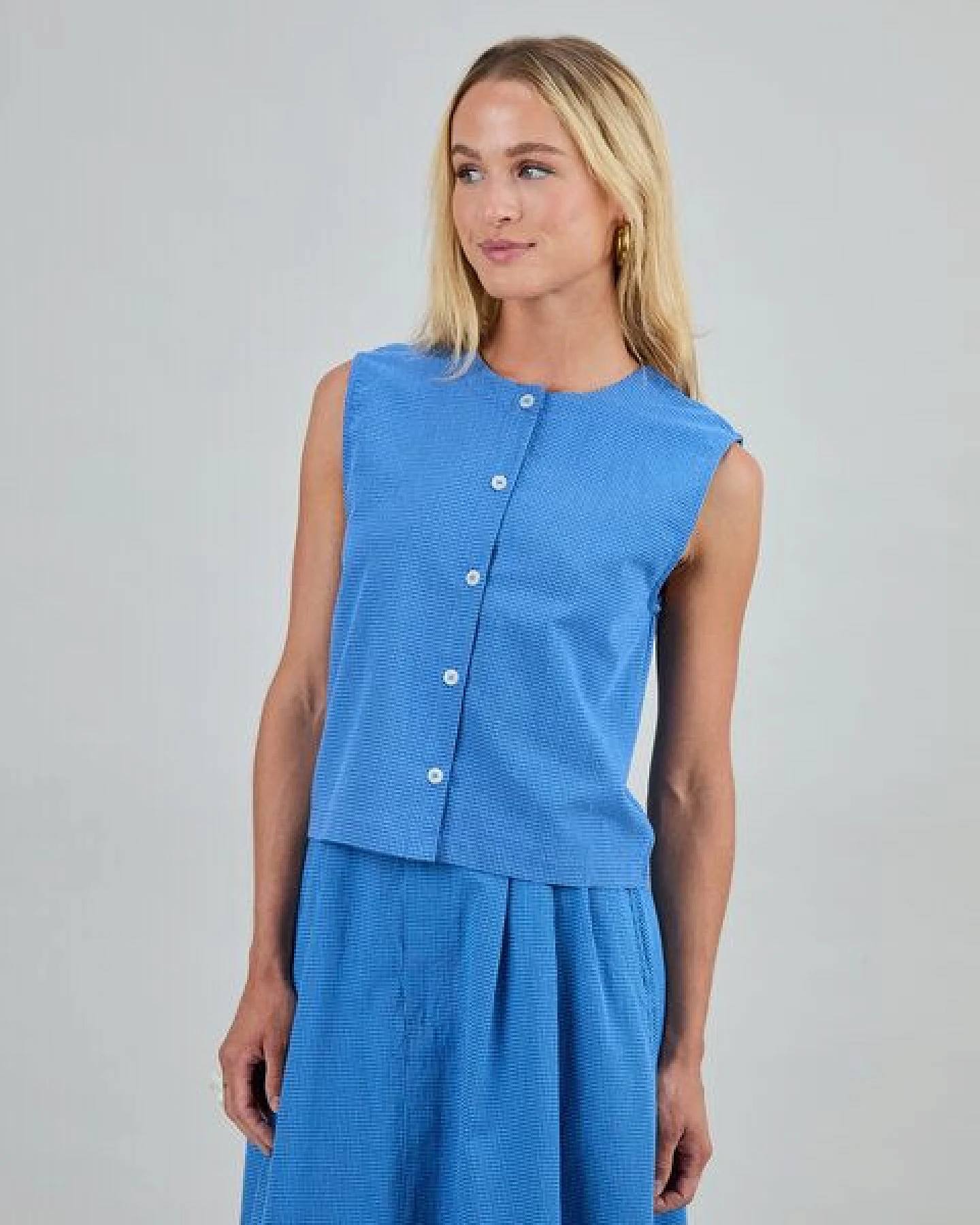 Brava Fabrics Bluse Checks Button Up – Ansicht 2