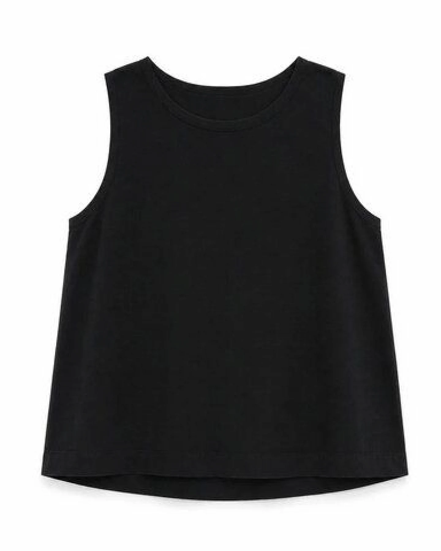 Movesgood Boxy Tencel-Leinen-Tank Top Modell: Nory – Ansicht 2