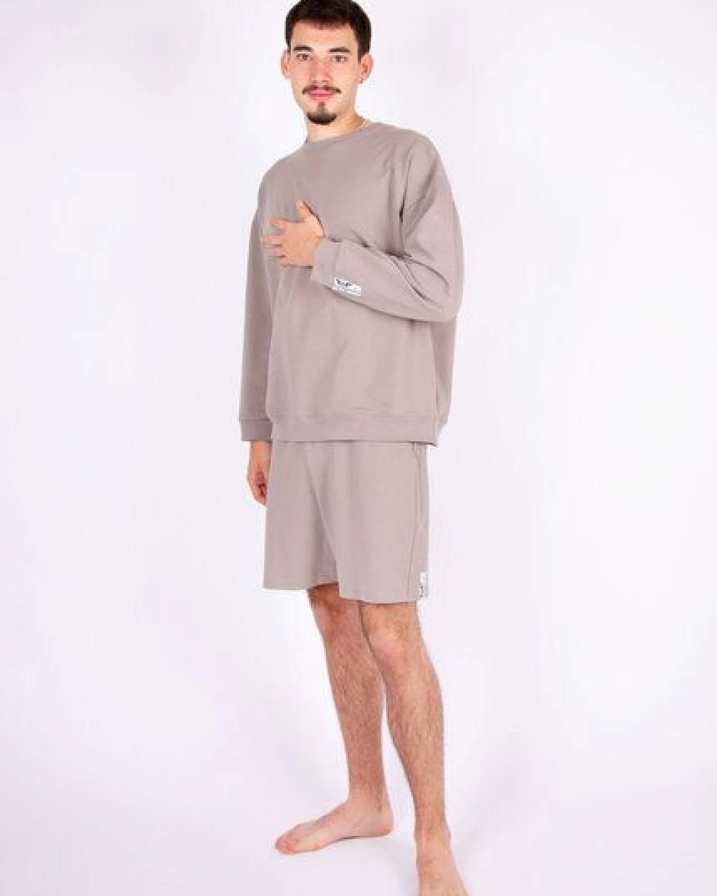ÆVRIL Unisex Sweatshirt // Dolphin Grey // Bio-Baumwolle – Ansicht 2