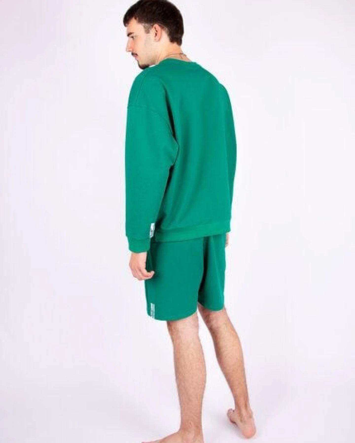 ÆVRIL Unisex Sweatshirt // Emerald Green // Bio-Baumwolle – Ansicht 4