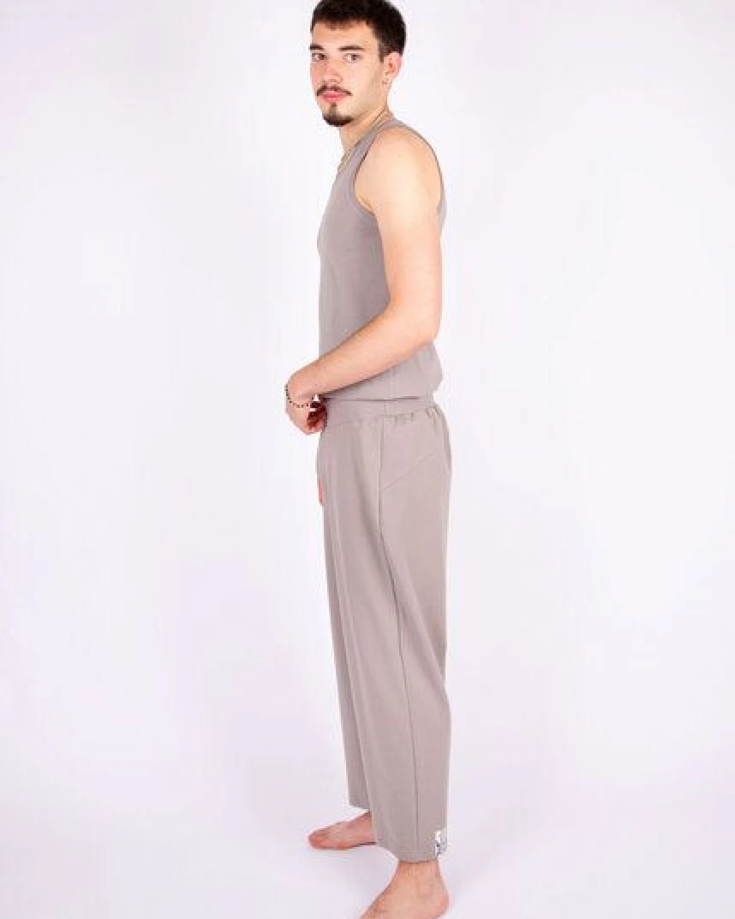 ÆVRIL Unisex Yogahose // Dolphin Grey // Bio-Baumwolle – Ansicht 3