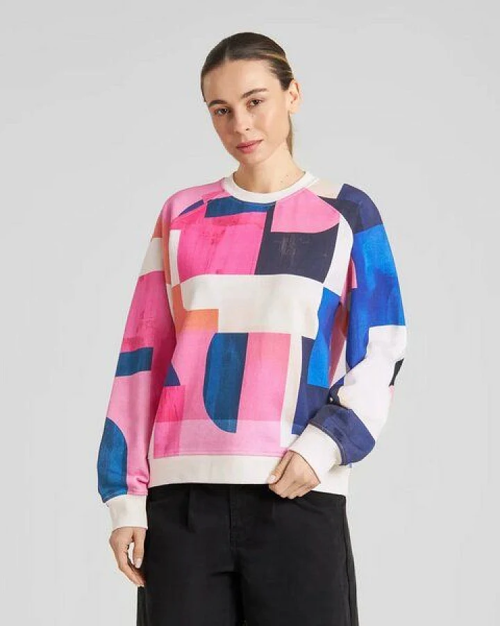 DEDICATED Ystad Abstract Blocks Sweatshirt
