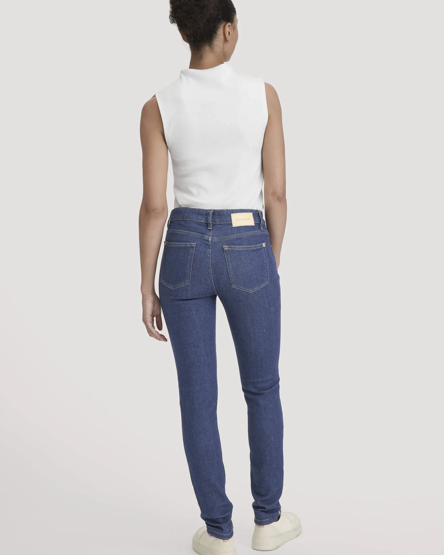 hessnatur Damen Jeans LINA Skinny aus Bio-Denim - blau - Größe 26/30 – Ansicht 2