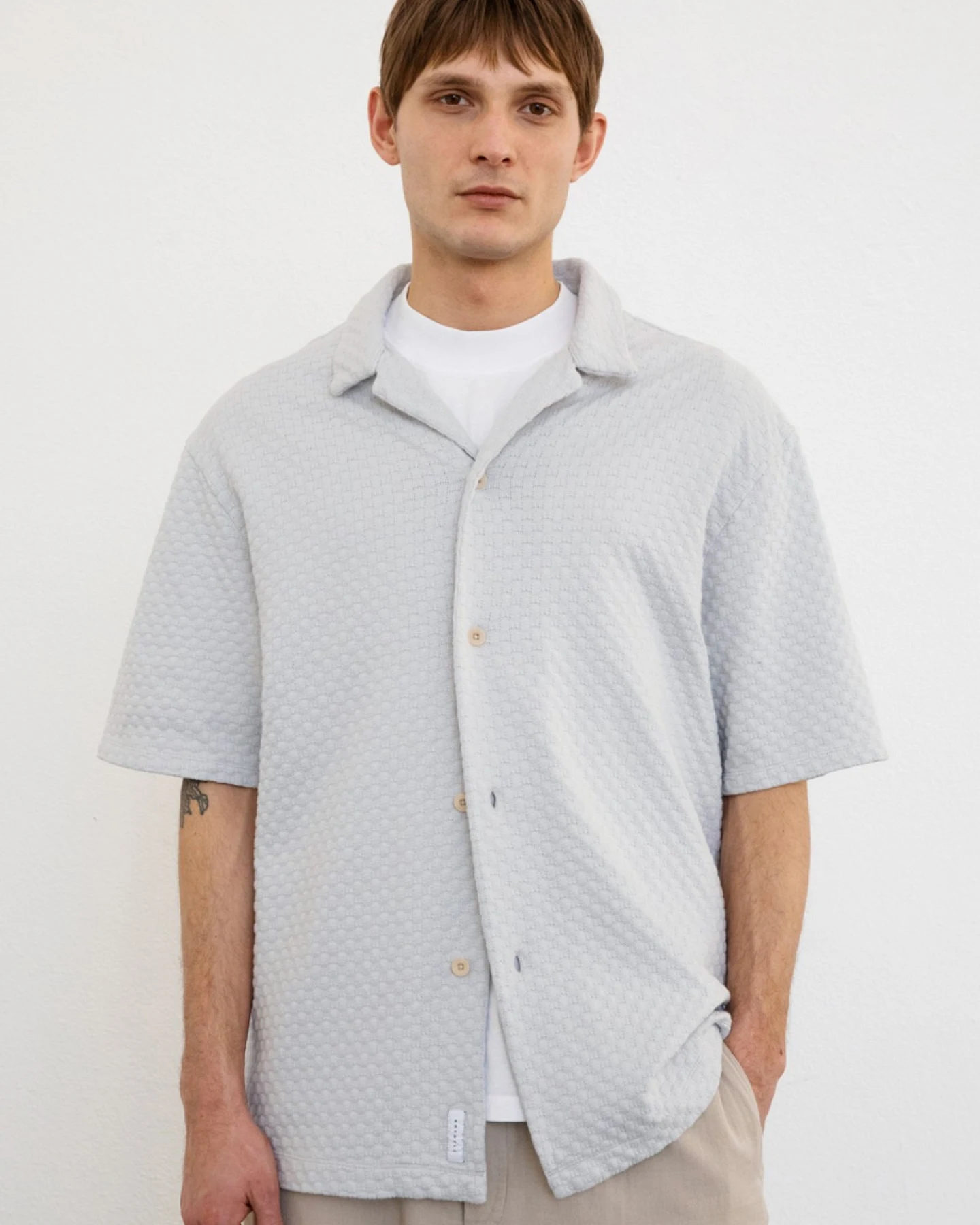 Hemd Bowling Knit Grau – Ansicht 5