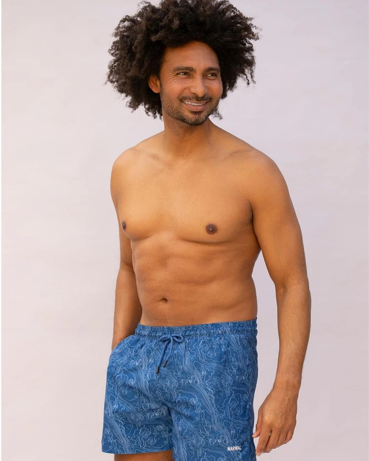 Nachhaltige Badehose mit Print