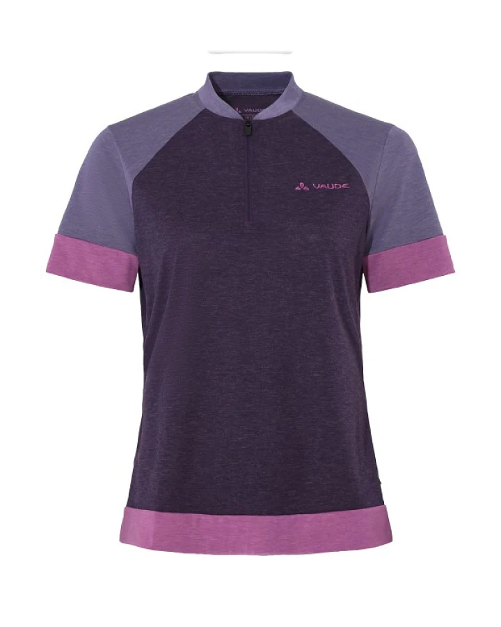 Vaude - Women's Altissimo Q-Zip Shirt - Radtrikot Gr 38 blau/grau