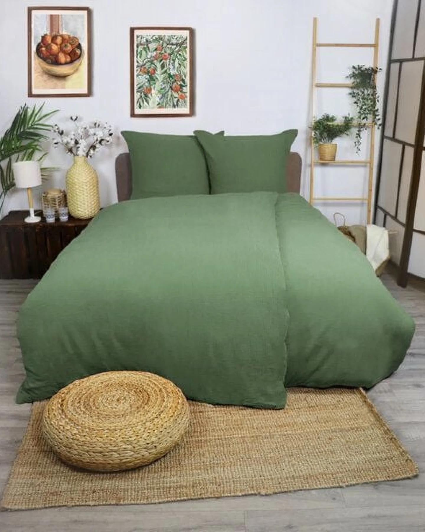 jilda-tex Musselin-Bettwäsche Medina 100% Bio-Baumwolle Made in Green in naturfarben – Ansicht 2