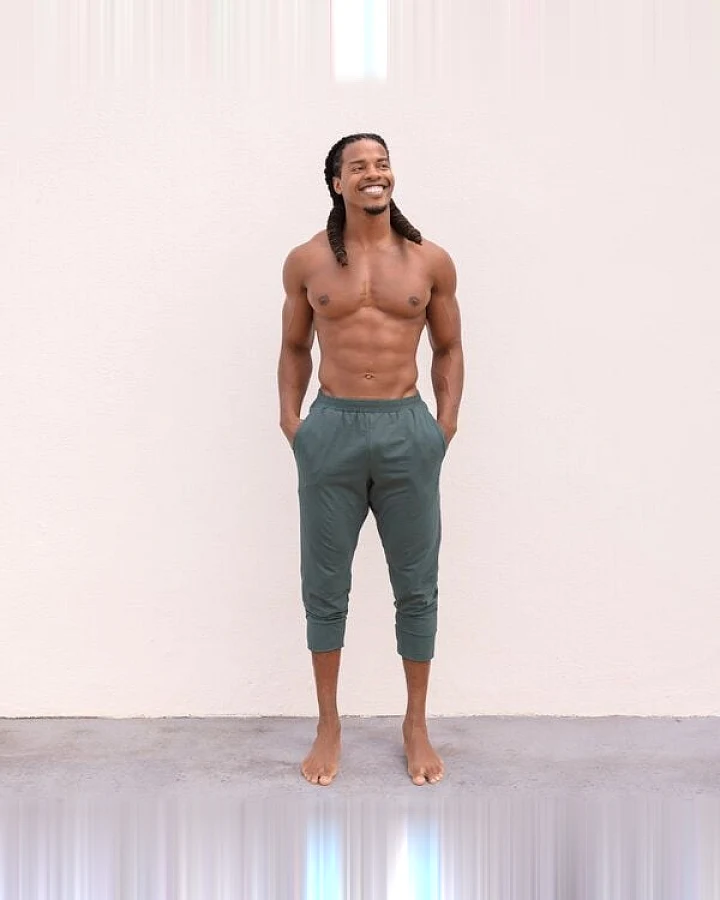 Jaya ALI UNI - Männer - 3/4 Hose für Yoga und Freizeit aus Biobaumwolle