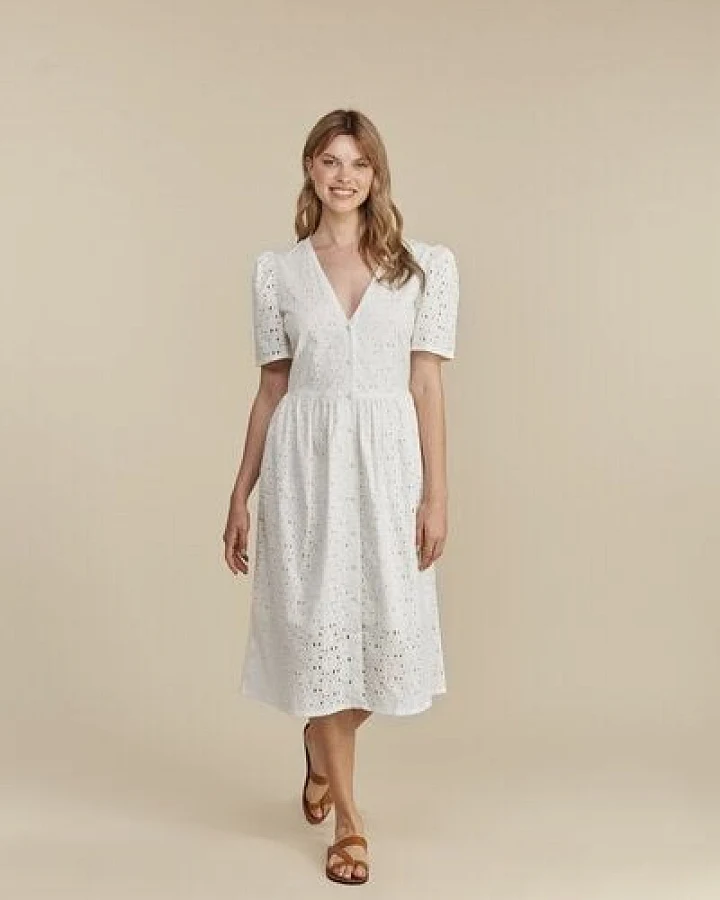 People Tree Judi Broiderie Kleid