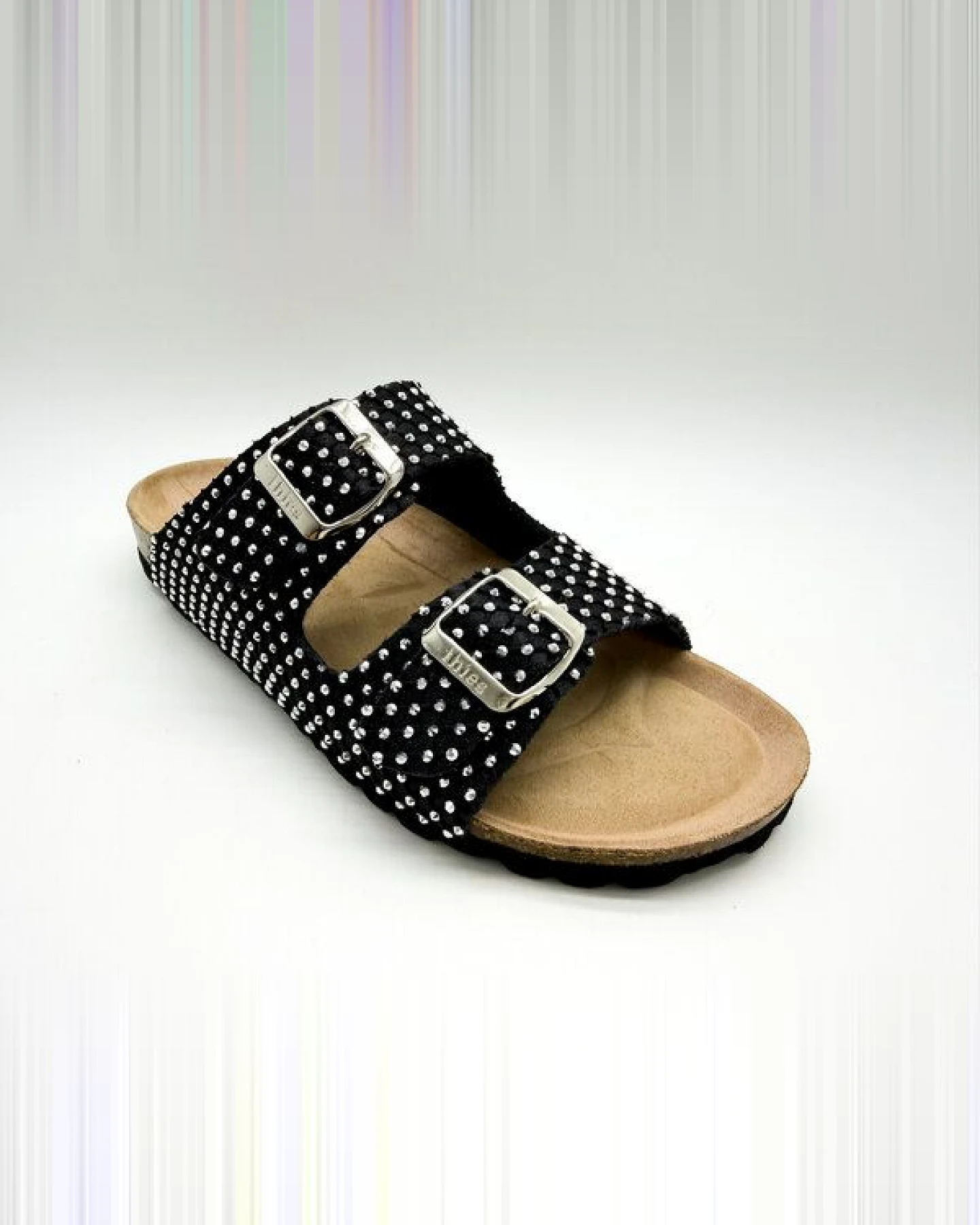 Vegane "thies ® Rec Sparkle Sandal" mit funkelnden Strasssteinen – Ansicht 3