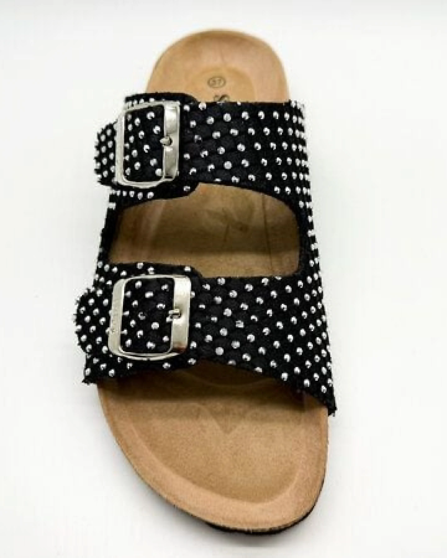 Vegane "thies ® Rec Sparkle Sandal" mit funkelnden Strasssteinen – Ansicht 4