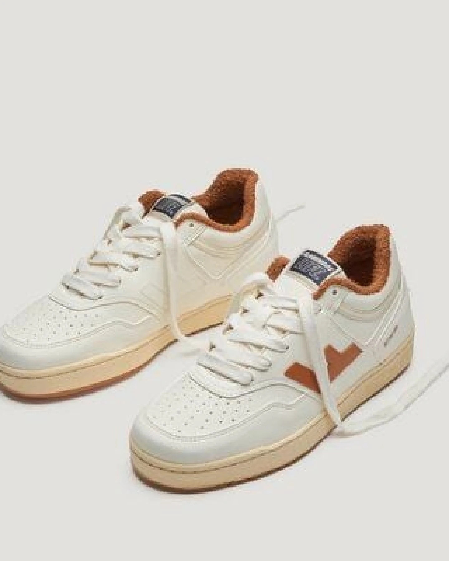 Flamingos' Life Sneaker Damen/Herren Vegan - RETRO 90’s Sneakers - Pearl Vanilla Toffee Pearl – Ansicht 3