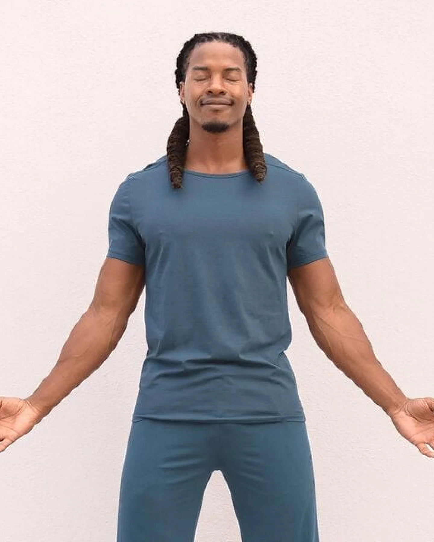Jaya ROCKY UNI - Männer - körpernahes T-Shirt für Yoga aus Biobaumwolle – Ansicht 3