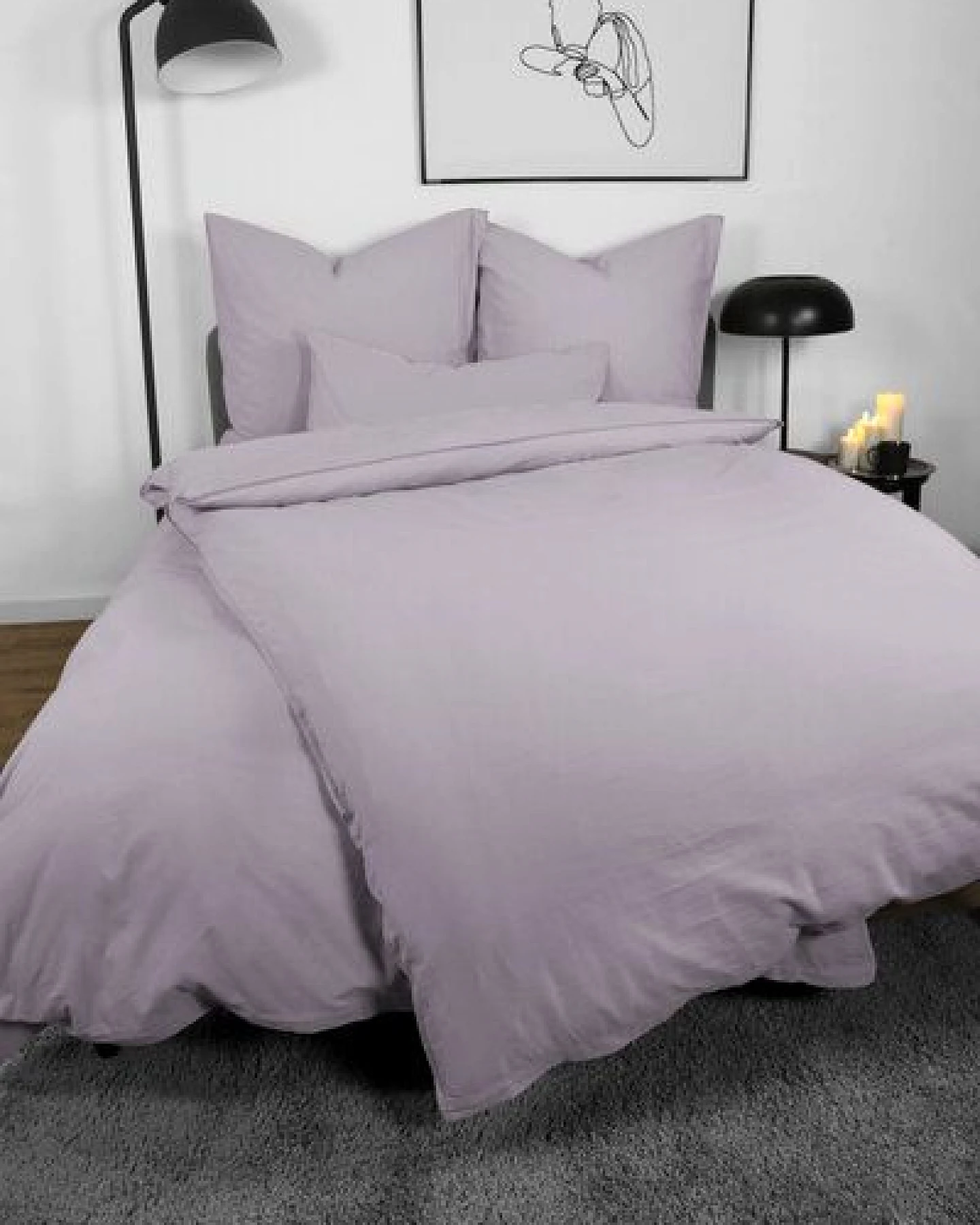 jilda-tex Bettwäsche 100% Bio-Baumwolle 135x200cm / 155x220cm 200x200cm – Ansicht 2