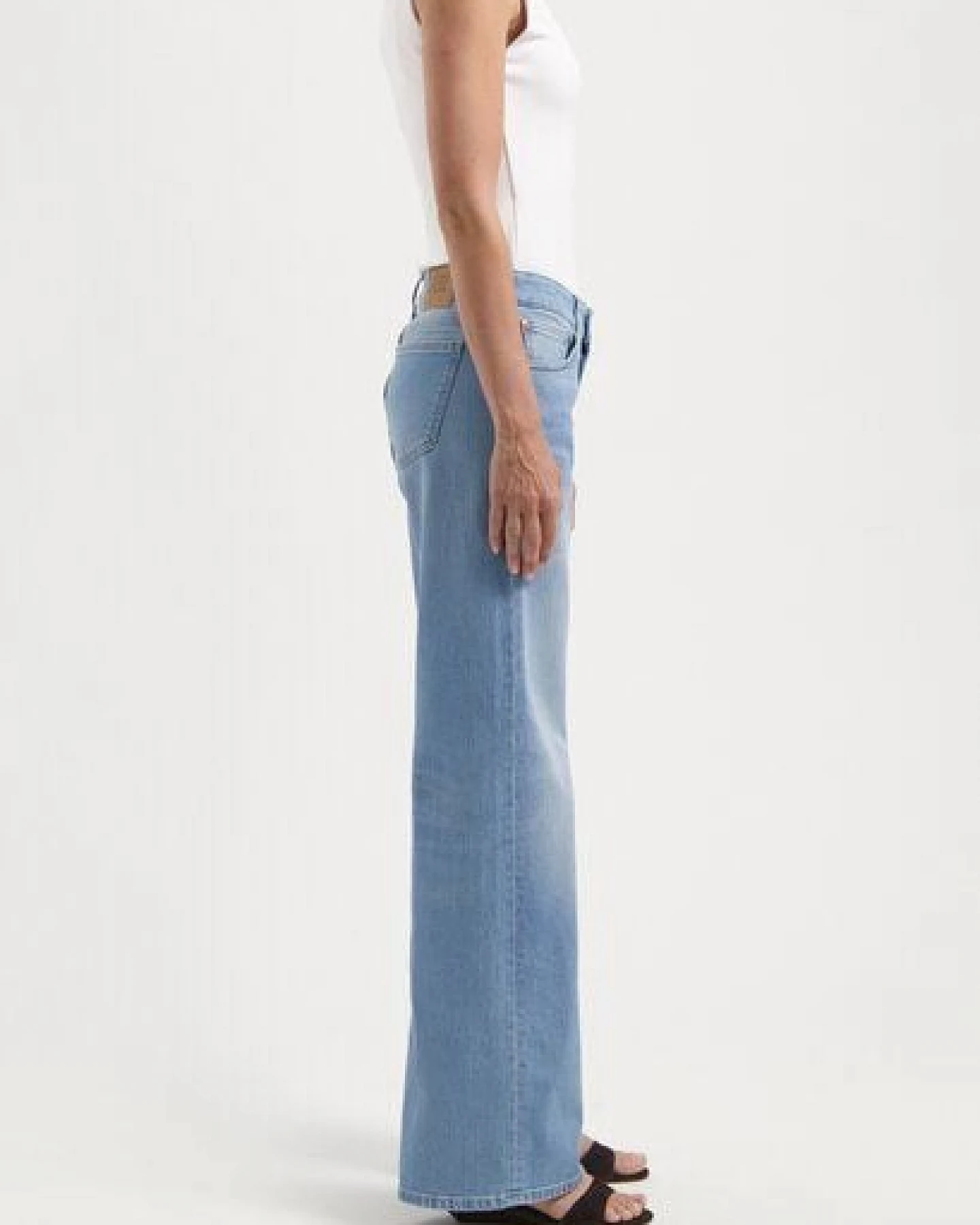 MUD Jeans Damen Jeans "Cleo Mid Loose - Light Stone Vintage" – Ansicht 2