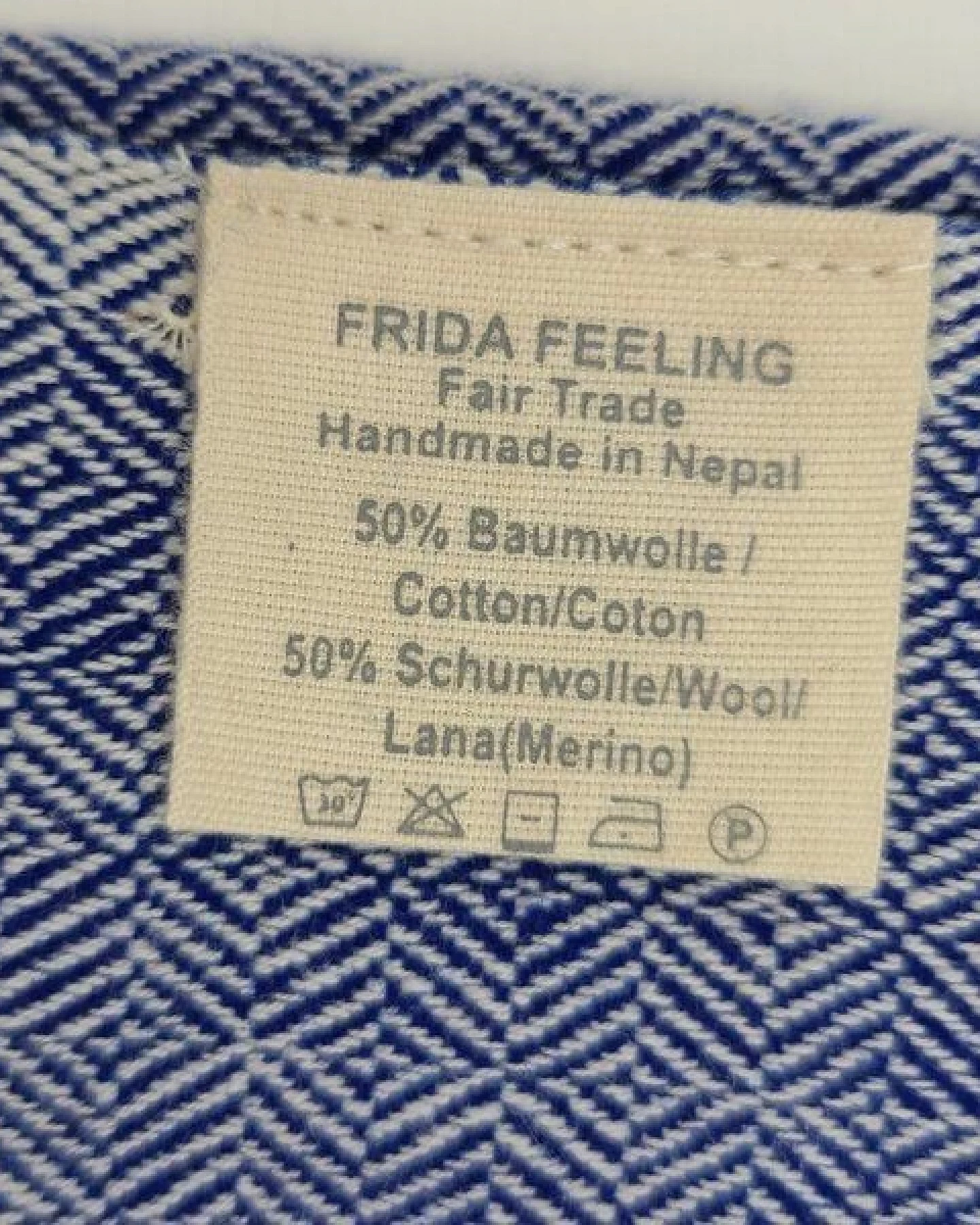 Frida Feeling Yogadecke "Diamant" (BioBaumwolle / Merino-Wolle) – Ansicht 3