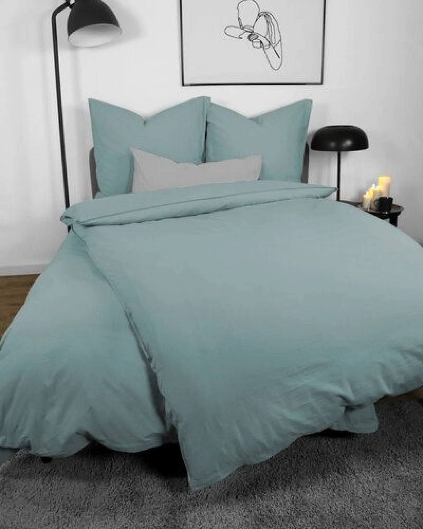 jilda-tex Bettwäsche 100% Bio-Baumwolle 135x200cm / 155x220cm 200x200cm – Ansicht 2