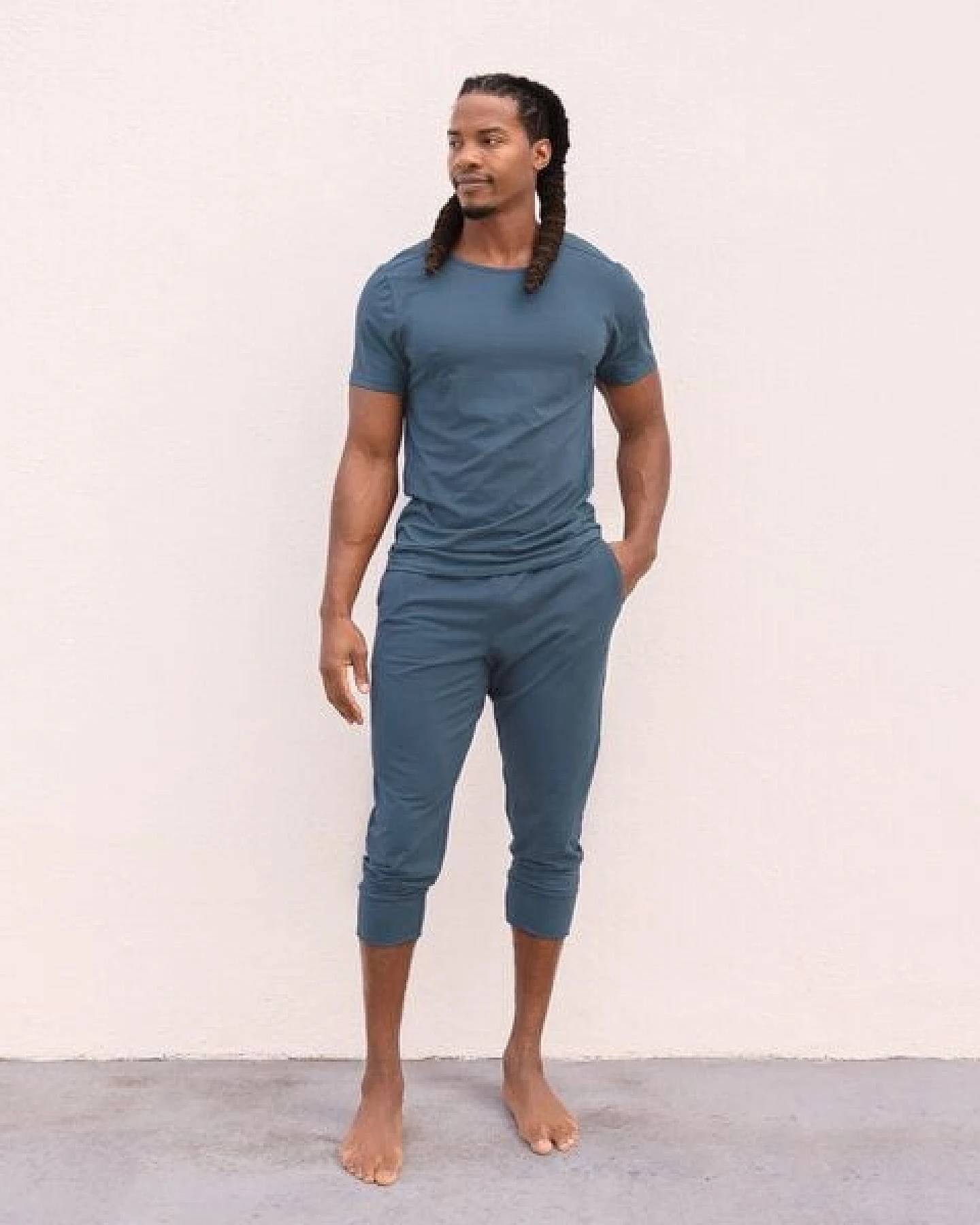 Jaya ROCKY UNI - Männer - körpernahes T-Shirt für Yoga aus Biobaumwolle – Ansicht 4
