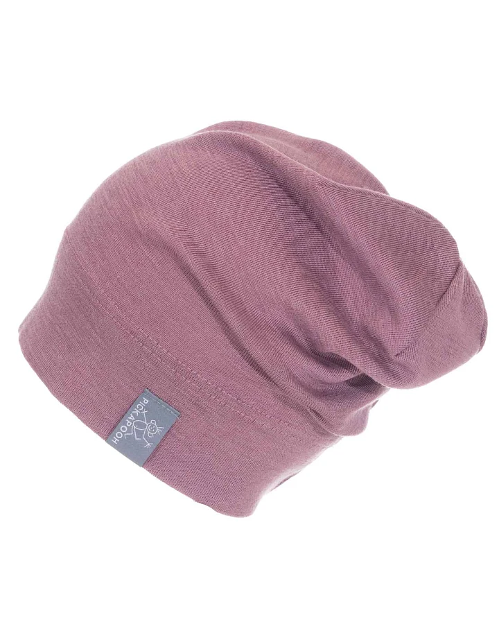 Pickapooh - Beanie Wolle Seide "Rap" alt-rosé 48