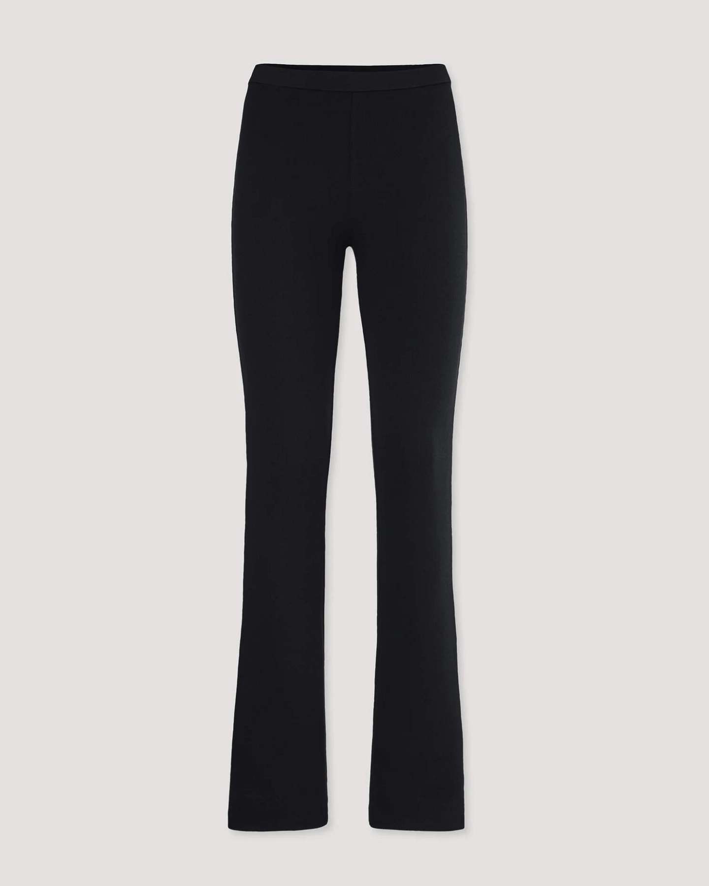 hessnatur Damen Leggings Flared SOFT RIB aus Bio-Baumwolle - schwarz - Größe 34 – Ansicht 4