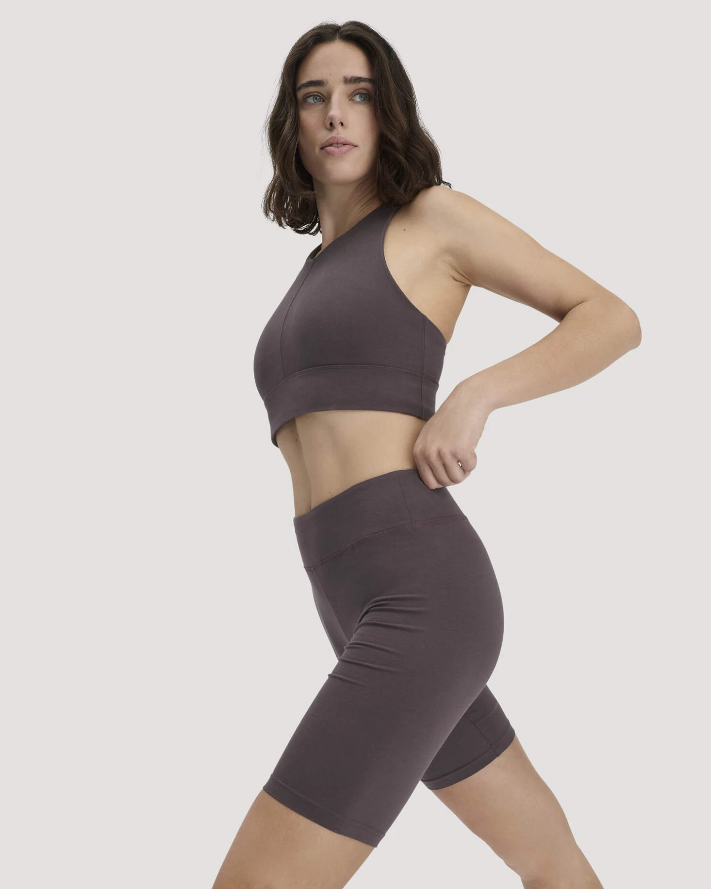 hessnatur Loungewear Shorts Fitted ACTIVE LIGHT aus Bio-Baumwolle - braun - Größe XL/k – Ansicht 3