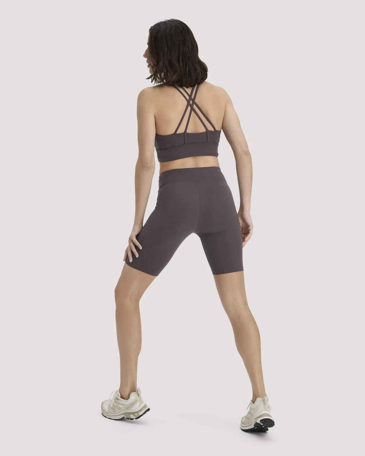 hessnatur Loungewear Shorts Fitted ACTIVE LIGHT aus Bio-Baumwolle - braun - Größe XS/k – Ansicht 2