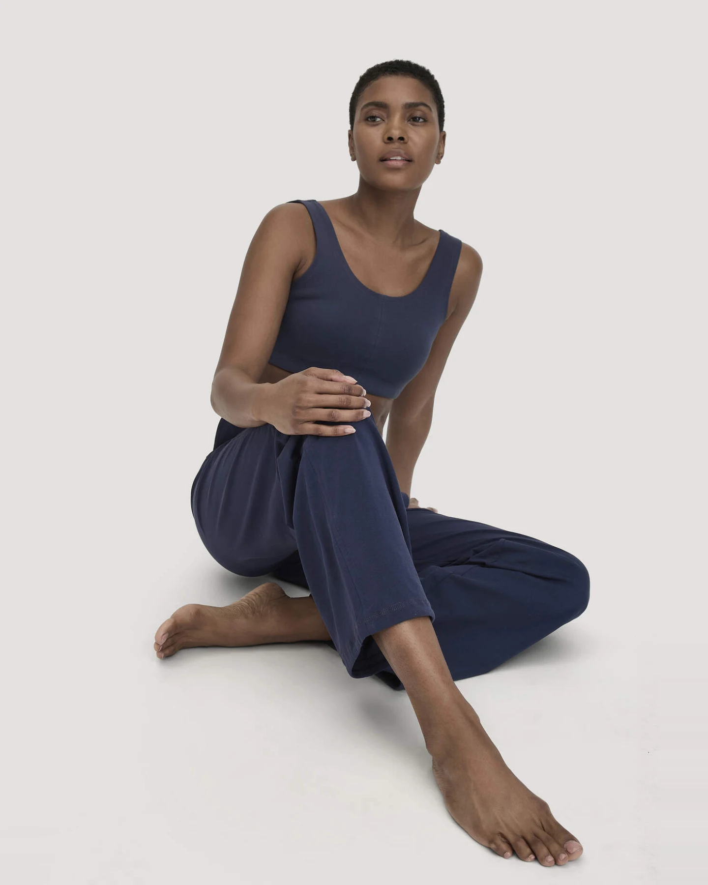 hessnatur Loungewear Hose Regular ACTIVE LIGHT aus Bio-Baumwolle - blau - Größe XXL – Ansicht 4