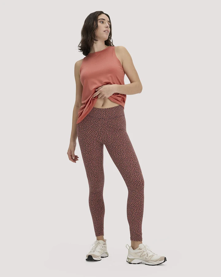 hessnatur Loungewear Leggings Medium Cut ACTIVE LIGHT aus Bio-Baumwolle - braun - Größe L