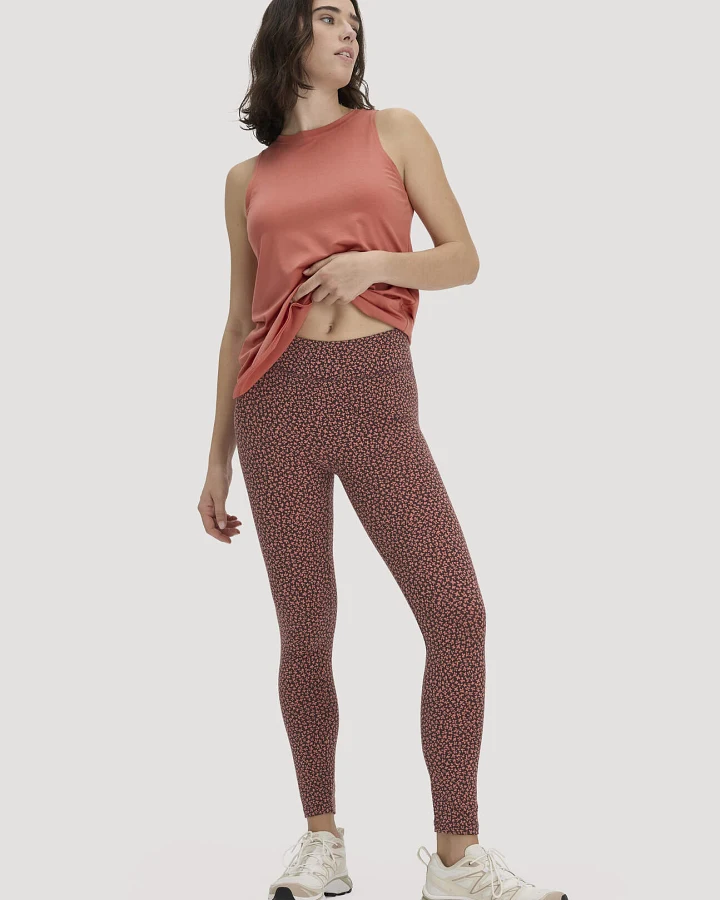 hessnatur Loungewear Leggings Medium Cut ACTIVE LIGHT aus Bio-Baumwolle - braun - Größe L