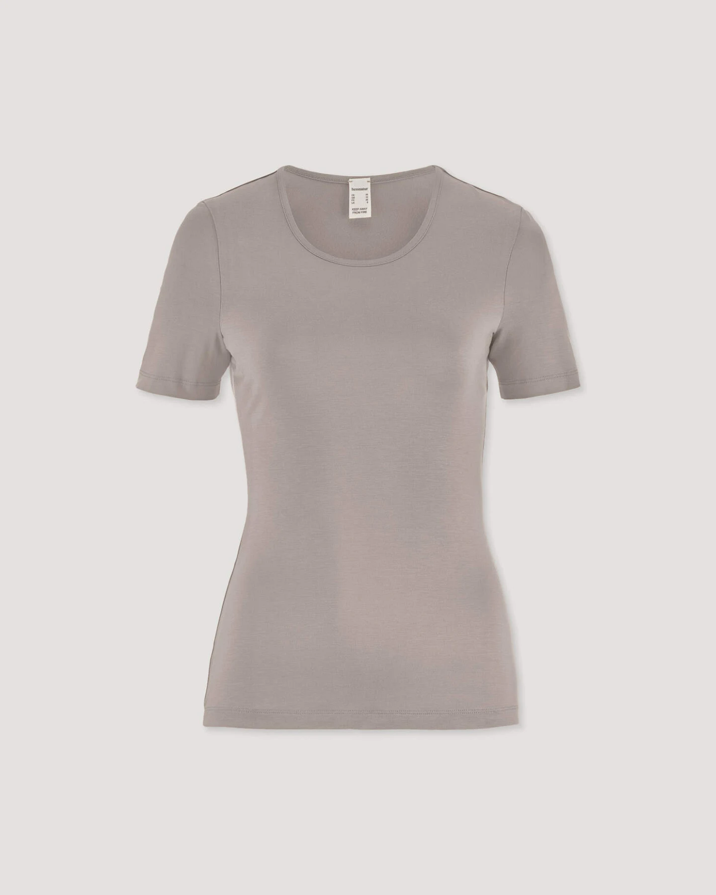 hessnatur Damen T-Shirt PURE FLOW aus TENCEL™ Modal - beige - Größe 36 – Ansicht 4