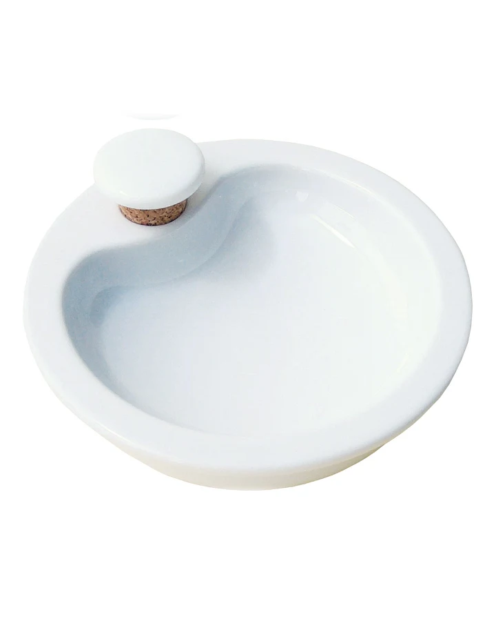Warmhalteteller aus Porzellan, weiß Fassungsvermögen 250 ml, Durchmesser 18 cm
