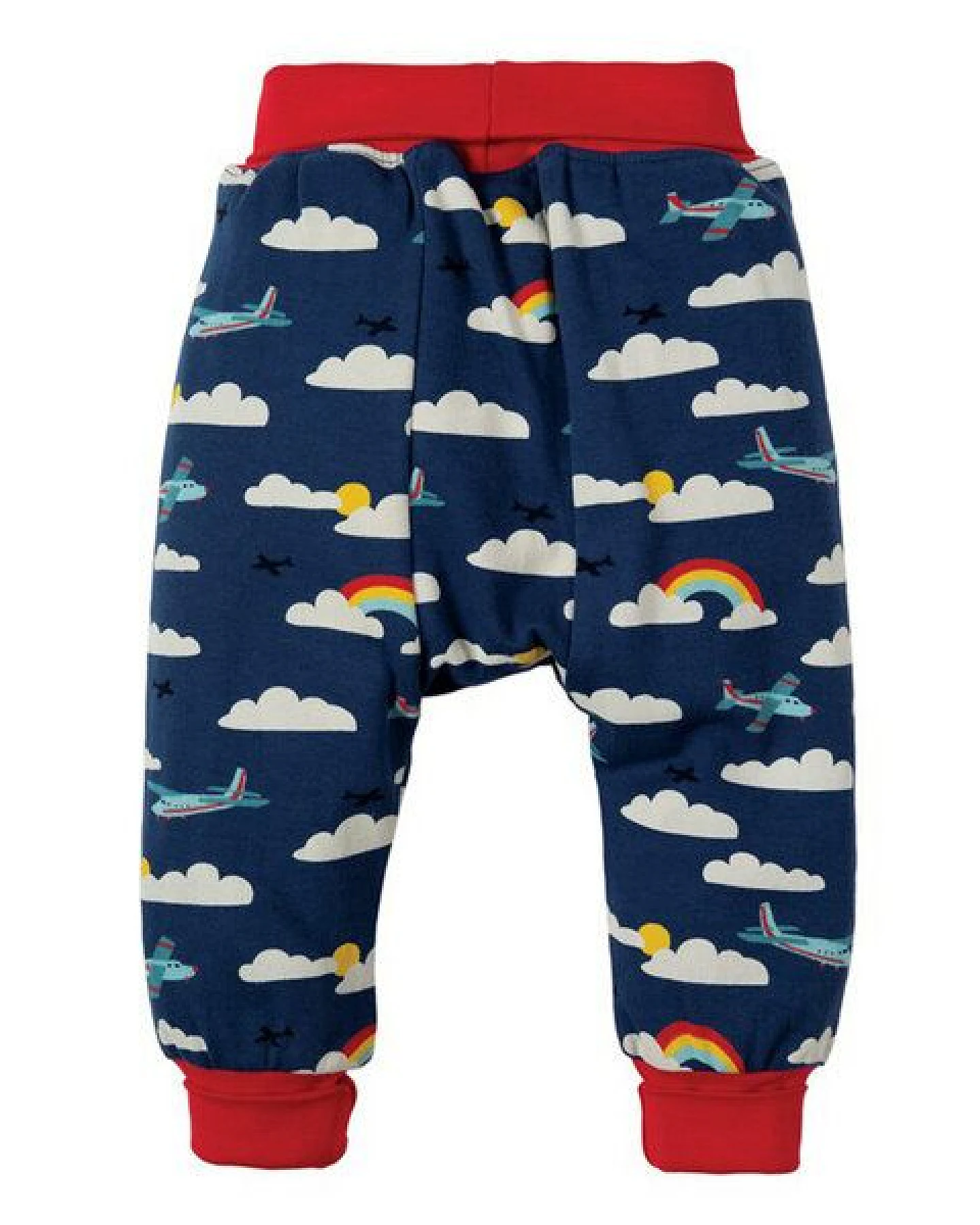 Frugi Pumphose Flugzeuge Marine Blue Fly Away – Ansicht 3