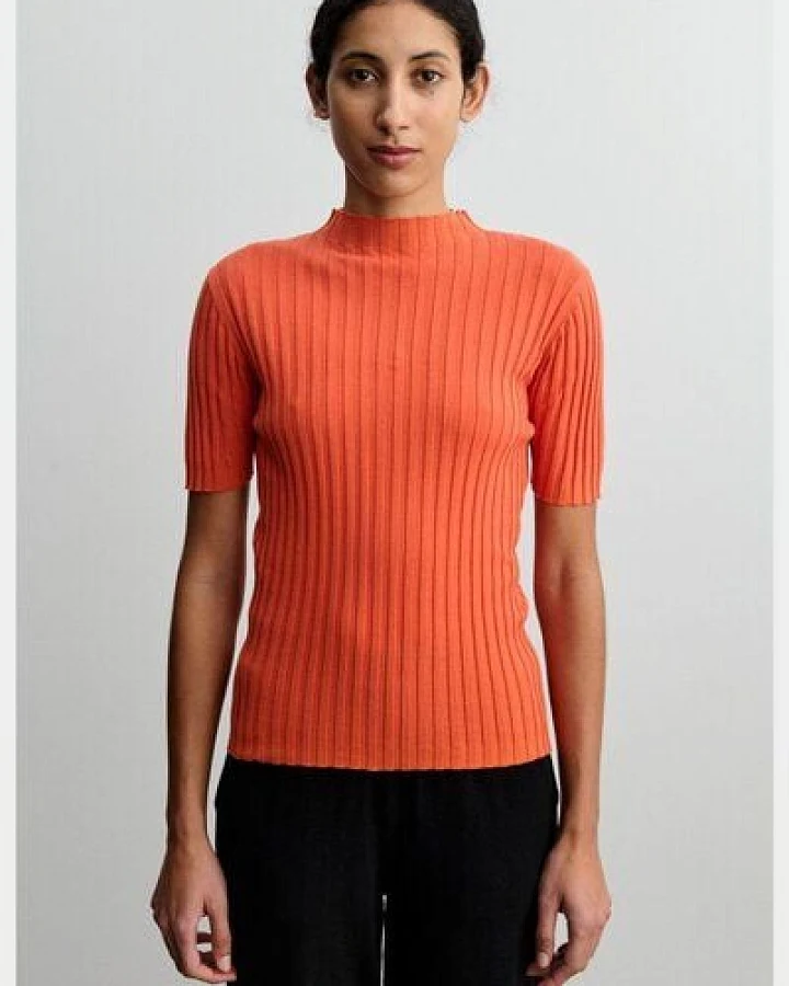 FUB - Tee High Neck Rib