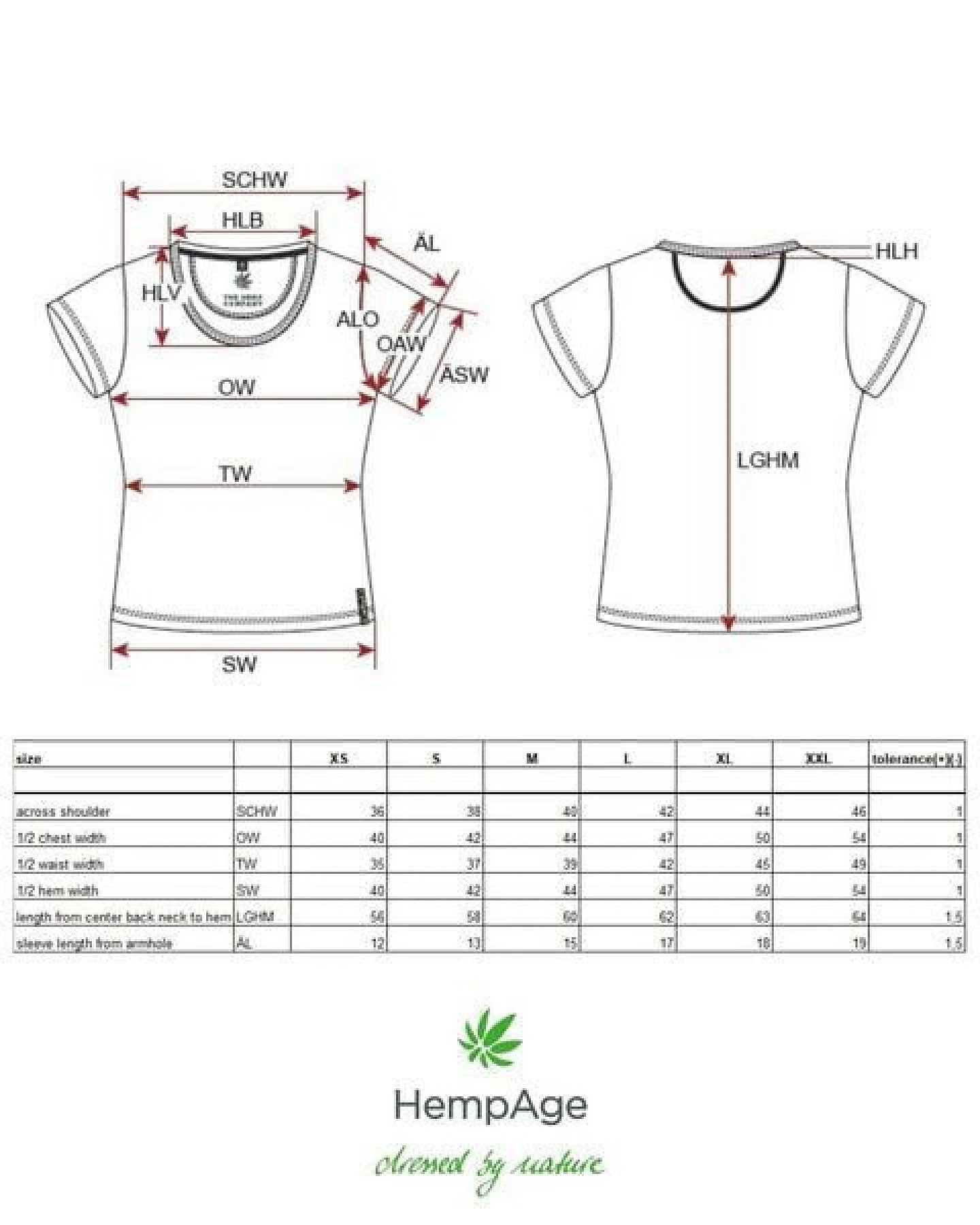 HempAge Damen T-Shirt THC Line Hanf/Biobaumwolle – Ansicht 3