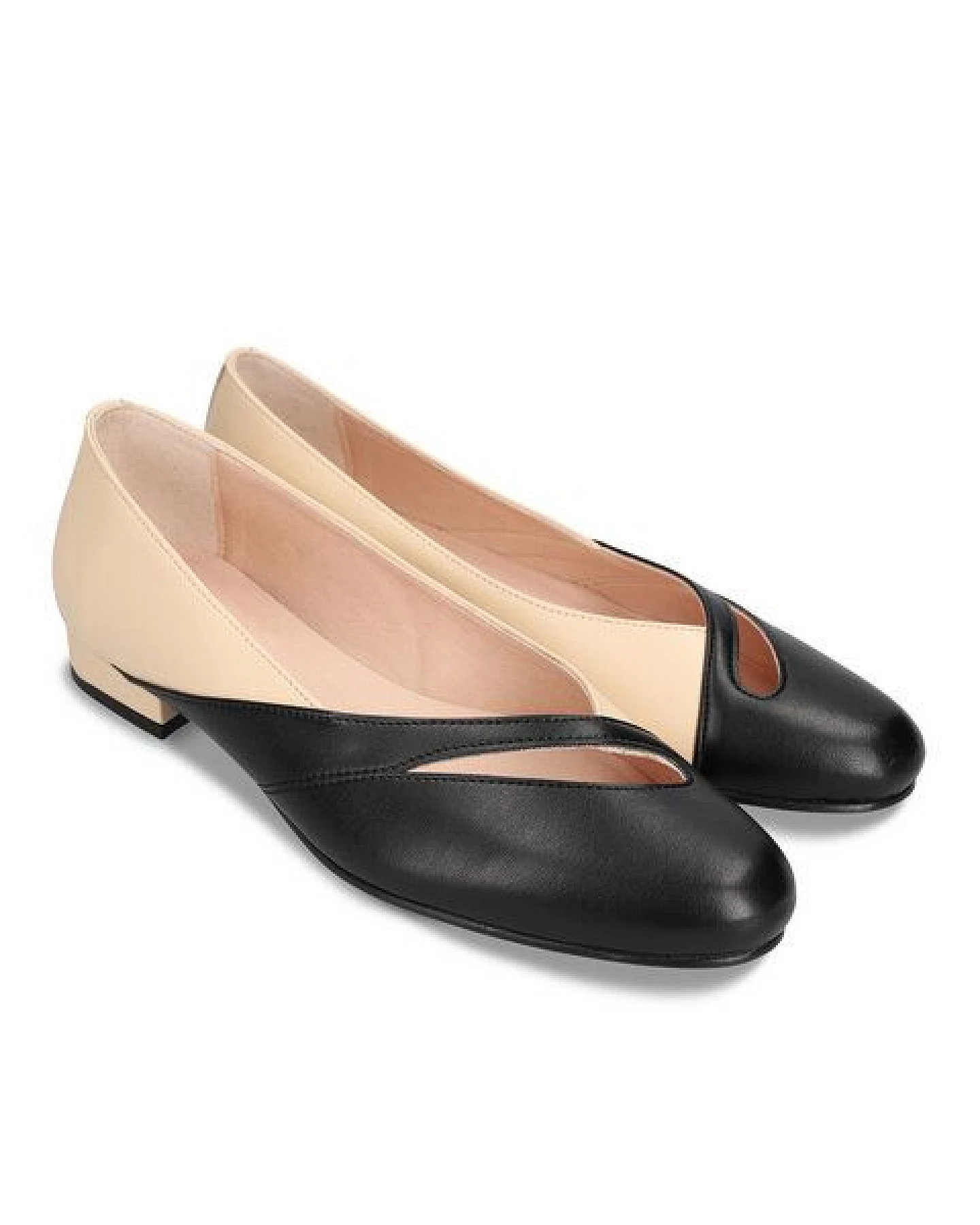 Nae Vegan Shoes NAE - Deme Schwarze Vegane Ballerinas aus AppleSkin – Ansicht 2