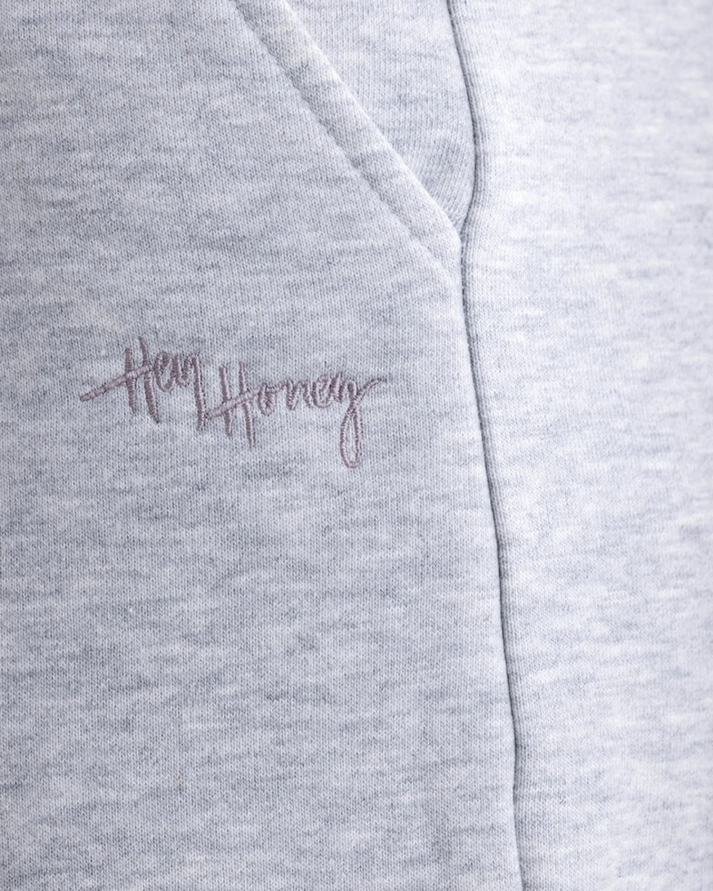 Hey Honey Cuff Sweat Pants - Grey Melange – Ansicht 7