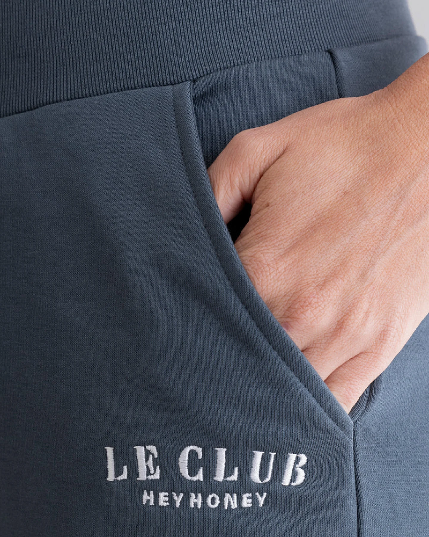 Hey Honey Cuff Sweat Pants Le Club - Teal – Ansicht 4