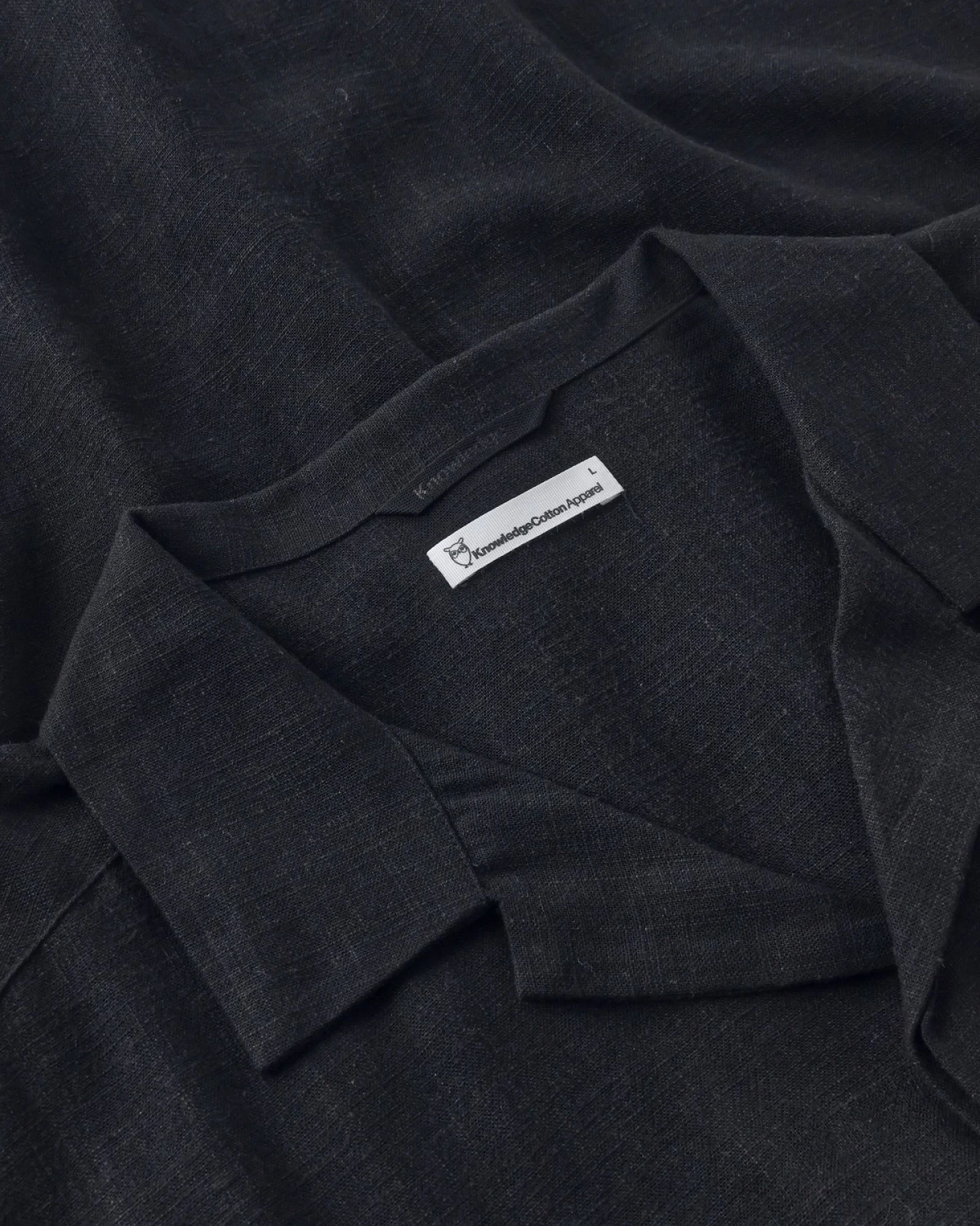 Hemd Relaxed Linen Mix Schwarz – Ansicht 5