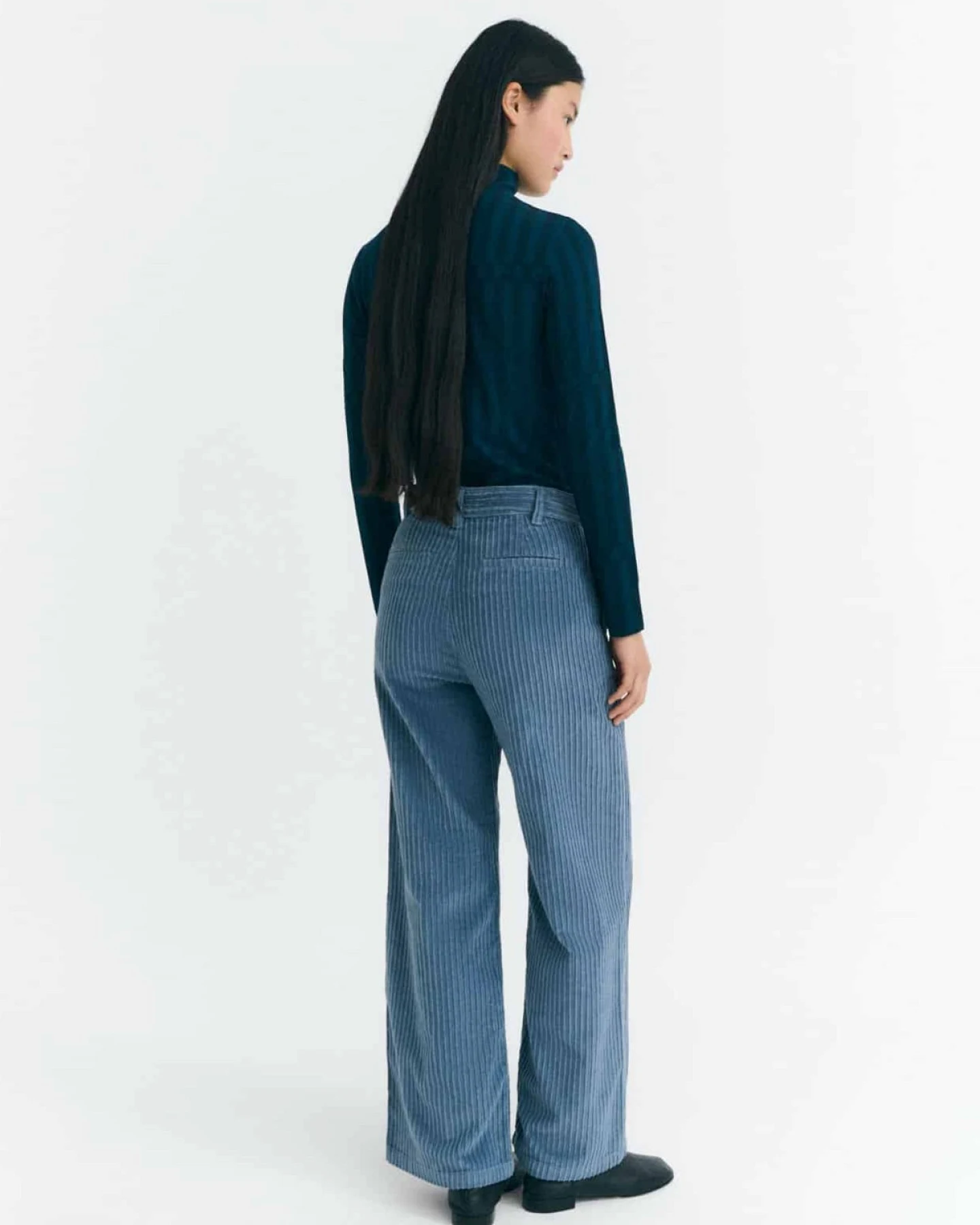 Hose Karina Corduroy Blau – Ansicht 2